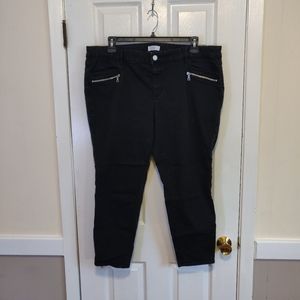 Loft skinny jeans with zipper detail